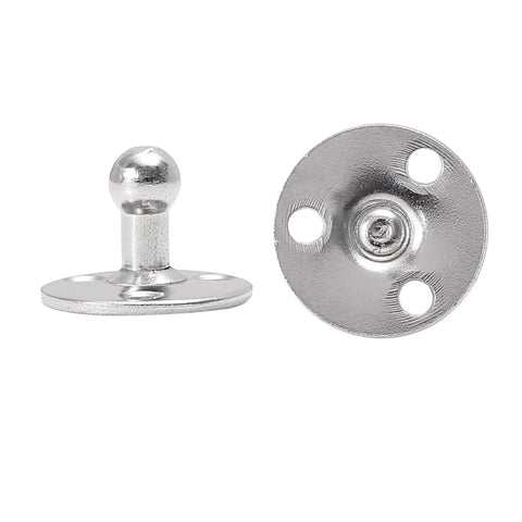 2 Pack 10mm Ball Studs Mounting Brackets For Gas Struts And Shocks With Screws, round brackets for bonnet lifter kits