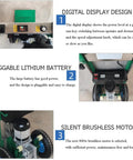 Digital display and features of Heavy Duty Electric Stair Climber Cart That Totally Crushes Heavy Loads And Makes Moving Furniture Or Kegs Up Down Stairs A Breeze For Any Home Renovation Crew.