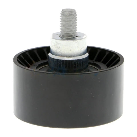 Ultimate Accessory Drive Belt Idler Pulley For BMW M235i XDrive 2015-2016 close-up showing smooth black material and center bolt.