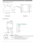 Wiring diagram and dimensional view of Heavy Duty High Voltage Detection Sensor Module Made For Real Deal Gearheads And Tech Wizards Probing 50V To 500V Circuits With Spot On 5V Signal Output Daily.