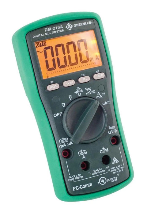 Digital Multimeter With Auto And Manual Ranging And Non Contact Voltage Detection 6000 Count LCD Capacitance And Temperature Measurement