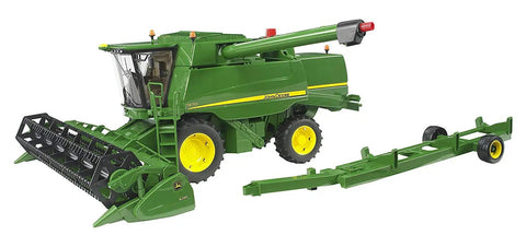 John Deere T670i Combine Harvester Toy For Kids With Ackermann Steering Tow Bar and Removable Grain Tank playset on display