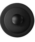 Twist And Close Tub Trim Set With Floating Overflow Faceplate In Matte Black, D94H-62, close-up of floating faceplate detail.