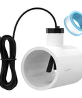 Flow Switch GLX-FLO-RP For Hayward Goldline Aquarite Salt System Pool Flow Sensor With Tee And 15ft Cable Aqua Rite Compatible Salt Cell Assembly For Easy DIY Pool Upgrades, white tee, black cable
