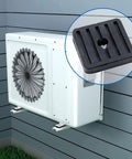 Ductless mini split condenser with Four Pack Mini Split Anti Vibration Pads for Air Conditioners Shock Pads and wall mount