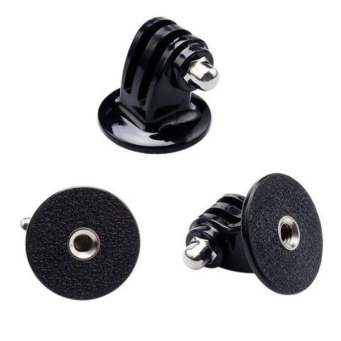 Beefy Universal Action Camera Tripod Mount Adapter 3-Pack with 1/4 inch thread for GoPro Hero and Akaso