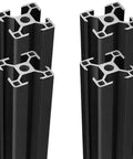 Workhorse T Slot 3030 Aluminum Extrusion 39.4 Inch European Standard Anodized Linear Rail Black for DIY 3D Printer and CNC