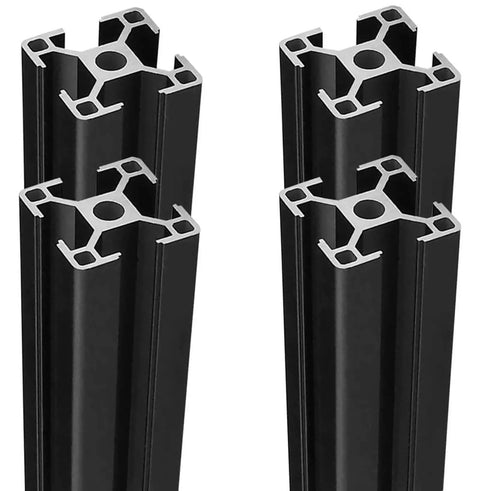 Workhorse T Slot 3030 Aluminum Extrusion 39.4 Inch European Standard Anodized Linear Rail Black for DIY 3D Printer and CNC