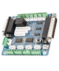 Beefy 5 Axis Stepper Motor Driver Controller Breakout Board Delivers Top Notch CNC Performance for DIY Makers Smooth Multi Axis Motion With Bipolar Signal Processing 5-axis CNC board with terminal blocks and USB port