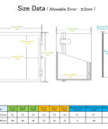 Dimensions diagram of IP65 Waterproof Outdoor Junction Box With Hinged Lid, 5.2 x 5.2 x 3.3 inches, with internal and mounting details.
