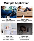 Multiple applications of 3 In 1 Hydrogen Inhalation And Water Generator With 240 mL Per Minute Output Ultra Pure 99.996 Percent Hydrogen SPE PEM Ionizer With Platinum Electrodes Brown's Gas Option 4 Hour Night Mode For Home Travel And Car Use