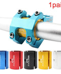 Pair Of Aluminum Alloy Bike Handlebar Shims To Convert 25.4 To 31.8mm Or 31.8 To 35mm Universal Spacer Clamp And Stem Reducer