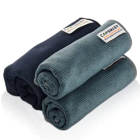 Rolled Barista Cleaning Towel Set With Hook Pack Of 3 Microfiber Cloths For Espresso Machines Steam Wand And Coffee Bar Counter Maintenance.