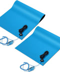 Anti Static Mat Kit For Electronics Workbench, 2 Pack Heat Resistant ESD Mats With Wrist Straps And Grounding Cords, 17 By 25 Inch