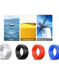 Top Shelf Orange Polyurethane Pneumatic Air Hose Tubing 100 Meter Roll Rock Solid Compressor Air Line 12X8MM Bore with color options.