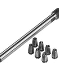Beefy Steel ER8 Collet Chuck Holder Set 100L Straight Shank 7Pcs Spring Collet Set for CNC Milling and Drilling