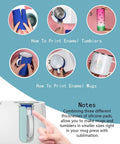 Steps to print enamel tumblers using Sublimation Tumbler Wrap Kit For Mug Press With Three Silicone Thickness Wraps