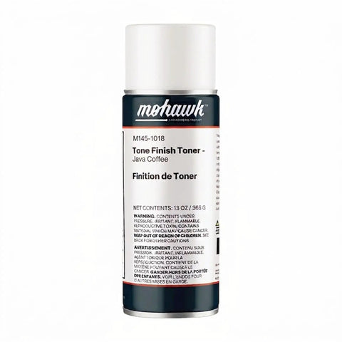Java Coffee Wood Stain And Satin Topcoat Spray Duo Real Deal Fix For Scuffed Hardwood Floors Tables Countertops Sealing Quick Color Match Touch Up Kit in spray can.