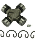 Heavy Duty Universal Joint For Front Driveshaft Chevy K10 Trucks 1975 To 1986 with clips and hardware components.