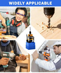 Built Tough Countersink Drill Bit Set With Adjustable Depth Stop And Quick Change Hex Shank in use for clean woodworking jobs.