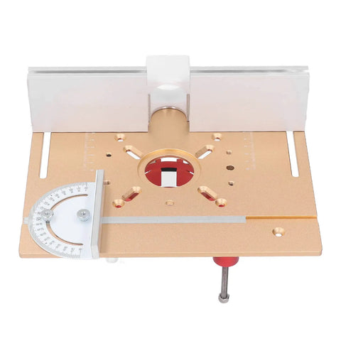 Rock Solid Aluminum Router Lift For Woodworking And Electric Trim Tools With Precise Height Dial heavy-duty aluminum platform with precision gauge.