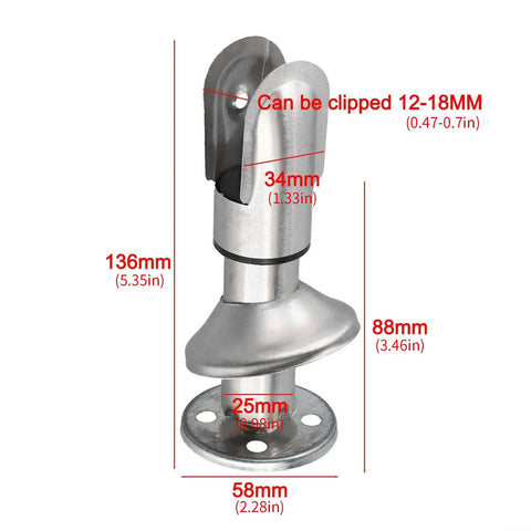 Heavy Duty Restroom Privacy Locks Hinges Kit for Public Partitions with corner codes and partition hardware dimensions shown