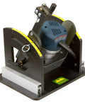 Professional Rock Solid Router Molding Jig Cuts Killer Profiles Safely Without Tilting Works With Standard Bits For Easy Edge Trimming And Cabinet Build, featuring a precision-mounted motor.