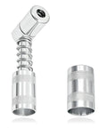 90 Degree Grease Coupler Adapter For Tight Spaces With Universal Thread Fitting, Big And Small Sleeves, carbon steel, rust resistant