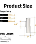 Set Of 15 Brushed Satin Nickel Kitchen Cabinet Knobs And Drawer Pulls dimensions and size details diagram