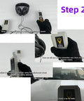Allsun ultrasonic vacuum leakage detector handheld unit with dual LEDs white housing for HVAC and automotive leaks