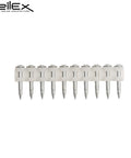 Strip of 10 collated concrete nails, compatible with GX Series, ultra hard carbon steel for cordless nailer, smooth drive, rust resistant.
