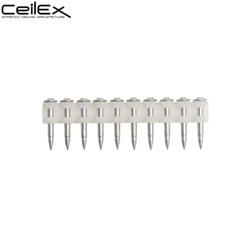 Strip of 10 collated concrete nails, compatible with GX Series, ultra hard carbon steel for cordless nailer, smooth drive, rust resistant.