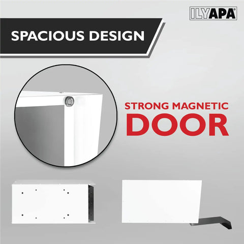 Modern White Powder Coated Steel Mailbox Built To Last Tough As Nails Ready To Post Mount Curbside Welded Design With Stainless Hinges And Magnetic Door All Weather Waterproof Heavy Duty Mailbox For Parcels And Letters