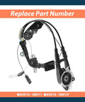 Sienna Toyota Rear Left Power Sliding Door Cable Replacement Kit For 2011 2012 2013 2014 2015 2016 2017 2018 2019 2020 With Spool Control Bracket Linkage Assembly Without Motor No Fuss Install, replacement part number 85016-08011/85016-08010