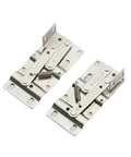 Self-Closing Adjustable Door Hinges Set, 2 Pack Tip-Out 45 Degree Pivot, Quiet Smooth Operation, Durable Cabinet And Door Hardware