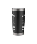 Fly High Sailplane Themed Stainless Steel Insulated Tumbler For Glider Enthusiasts And Aviation Fans Keeps Drinks Cold On Long Flights And Ground Sessions with glider artwork