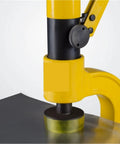 High Strength Stainless Steel Hydraulic Crimping Tool And Hole Punching Machine close-up of punch mechanism on metal sheet.
