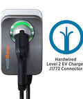 Hardwired Level 2 Home EV Charger J1772 Fast Smart Battery Power For Electric Cars With App Control 240 Volt Amp