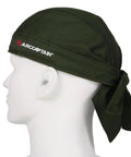 2 Pack Welding Do Rag Cap For Men Olive Green XL Fireproof Flame Resistant Cotton Welding Hat side view on mannequin