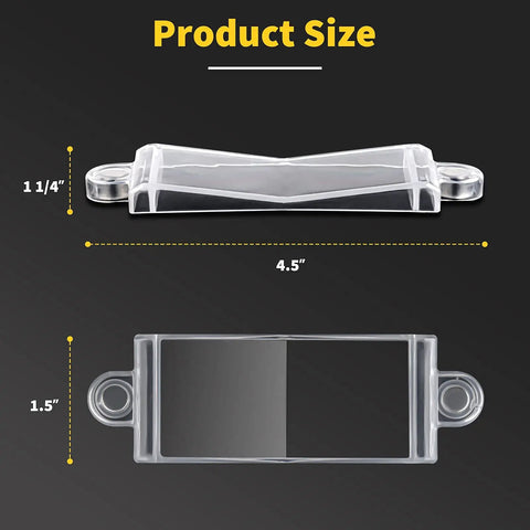 Light Switch Guard Cover For Flat Modern Rocker And Paddle Switches Clear 4 Pack 4.5 x 1.5 inch guard