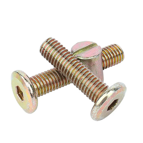 Beefy Stainless Steel Furniture Screws And Nuts Set With Horizontal Hole Hammers 40 Piece Cross Dowel Connectors Kit For Indoor Outdoor Do It Yourself Projects Heavy Duty Fasteners For Quick Strong Furniture Assembly, stainless screws