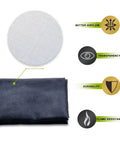 Mesh material for Garage Screen Door For 2 Car Garage 16x8 Feet Magnetic Closure Heavy Duty Screen With Weighted Bottom Fiberglass Net