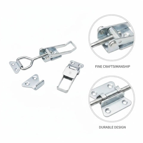 Heavy Duty Toggle Latch Clamp With High Tension Carbon Steel For Securing Tool Boxes, Gear Cases, And Industrial Enclosures.