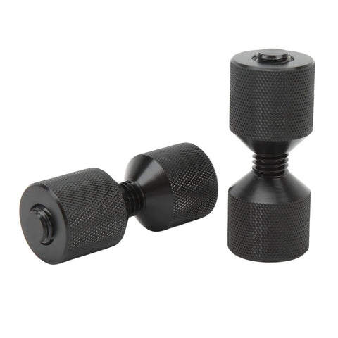 Two Hole Pipe Flange Alignment Pins in anodized black aluminum, flange aligners for automotive, marine, and machinery