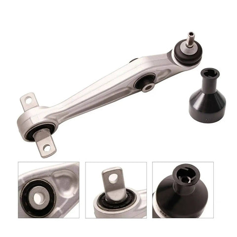 Beefed-Up Aluminum Front Lower Control Arm Kit For Tesla Model 3 And Model Y With Noise-Reduction Bushings, CNC Machined T6-6061