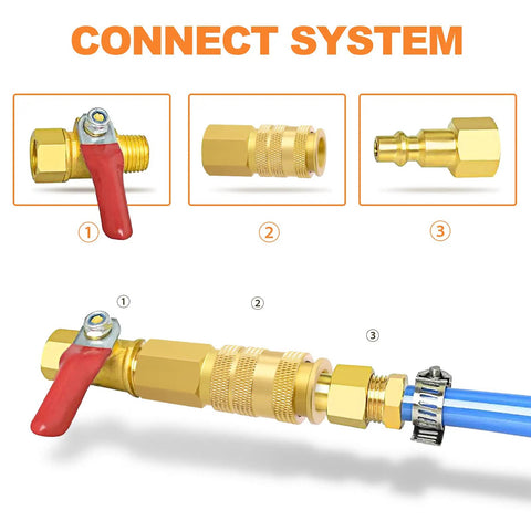 12 Pack Brass Female Quick Connect Air Couplers With Quarter Inch NPT Threads Universal 3 In 1 Design No Fuss Heavy Duty Fittings For Tools And Compressors Corrosion Resistant Solid Brass Construction