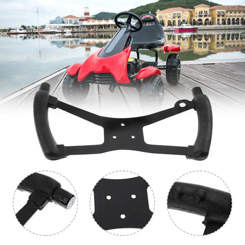 Butterfly Steering Wheel for Go Karts, Durable Iron Sport Kart Replacement with ergonomic grip and smooth finish