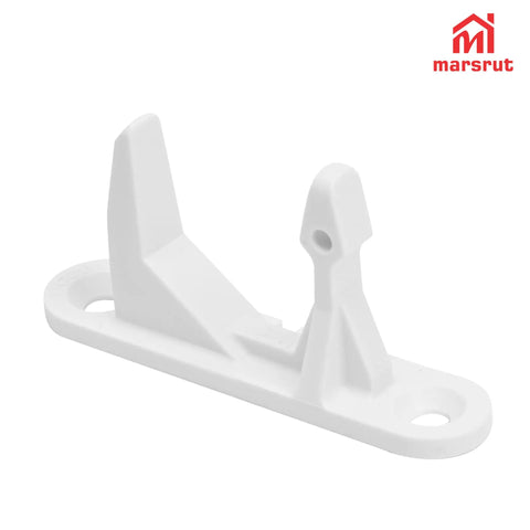 Premium Grade 2 Pack Washer Door Strike Kit White Plastic Replacement For Front Load Machines with smooth design.