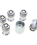 Heavy Duty Wheel Locking Lug Nut Kit For Auto Techs And Adventure Buffs M14x1.5 Anti-Theft Security Bolt Set With Easy Install Design To Keep Your Wheels Locked Tight And Safe On Any Trail Or Highway Drive, six metal lug nuts