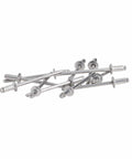 Short Aluminum One Eighth Inch Pop Rivets For Metal Fabric Leather And Auto Repair 100 Pack Reliable Rivet Fasteners visible